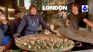 London Walk 🇬🇧 BOROUGH Market Tour to St Paul’s Cathedral  Best street food markets in London [upl. by Sikram]