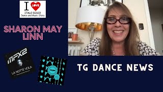 Sharon May Linn al TG Dance News del 09 04 24  I Love Italo Disco 524 Puntata [upl. by Nadia]