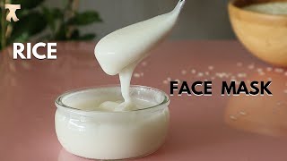 Homemade korean rice mask  Rice face mask for skin whitening [upl. by Stoddart]