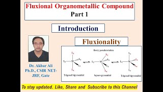 Fluxional Organometallic Compound Part1 Organometallic Chemistry Fluxionality MSc NETJRF GATE [upl. by Tingley]