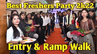 Best Freshers Party 2022  Entry And Ramp Walk freshers freshersparty carsbmt [upl. by Enilecram120]