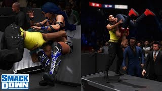 WWE 2K20 SMACKDOWN TAMINA VS SASHA BANKS [upl. by Aivon]