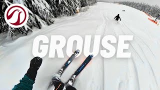 Poutine and Powder Skiing at Grouse Mountain [upl. by Crescint]