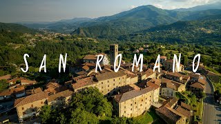 Garfagnana  Vola sopra San Romano con la visita virtuale [upl. by Amorette]