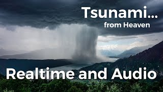 Tsunami from Heaven  realtime and audio Downburts  Microburst Austria [upl. by Ddene263]