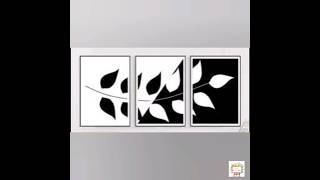 Modern wall art canvas painting design  Easy art painting for living room [upl. by Yorgos]