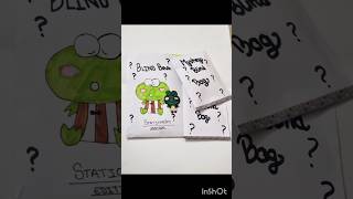 Paper blind bag blindbag trending viralshort diy ytshorts art paper craft stationery [upl. by Ellerad]