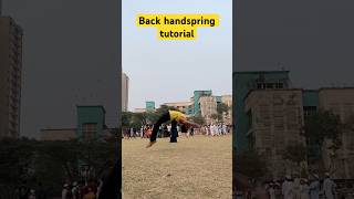 Back handspring kaise kare🤔Back handspring tutorial shortvideo ytshorts viralshorts flipvideo [upl. by Notlew]