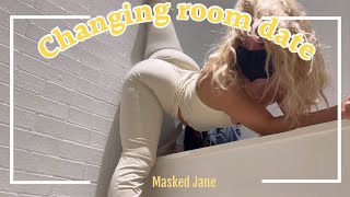 White leggings try on  4’11 half Asian [upl. by Ycnaf]