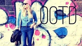 OOTD Double Denim Candy [upl. by Kirby412]