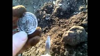 Metal detecting in Bergen Norway Big silver coin IIII Marck 1 Krone Metallsøking XP DEUS [upl. by Nnylyak171]