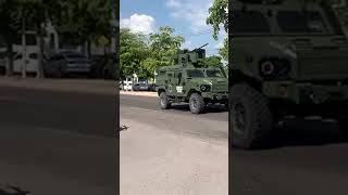 Las fuerzas especiales con los vehículos OCELOTL en Culiacán [upl. by Donaugh]