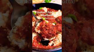 Delicious Italian Chicken Meatballs with Herbed Ricotta – Easy 30 Minute Recipe [upl. by Osnola]