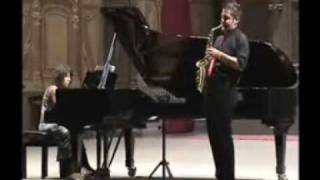 SONATA op19 I°mov Paul Creston  Ciro Ferraro saxophone Patrizia Romanello pianoforte [upl. by Mochun]