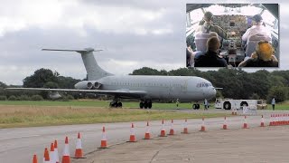 Brooklands Vickers VC10 aircraft taxiing at Dunsfold Wings amp Wheels 2016 [upl. by Baptist]