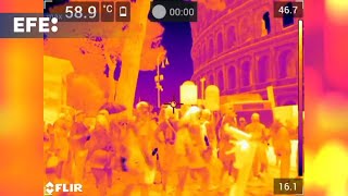 Roma em alerta vermelho pela onda de calor que atinge a Itália [upl. by Schulman]