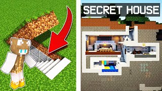 BUILDING A SECRET UNDERGROUND HOUSE in Minecraft [upl. by Anelle]