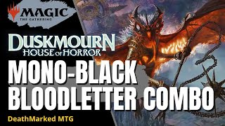 MTG Duskmourn Standard Deck Update  MonoBlack Bloodletter Combo [upl. by Flanders]