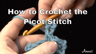 How to Crochet the Picot Stitch  an Annies Tutorial [upl. by Nash]