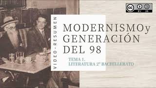 Tema 1 MODERNISMO Y GENERACIÓN DEL 98 [upl. by Sheelah]