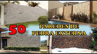 50 MODELOS DE PAREDES DE PEDRAS EXTERNA PARA USAR NA DECORAÇÃO E FACHADA DE CASAS MODERNAS [upl. by Nedgo244]