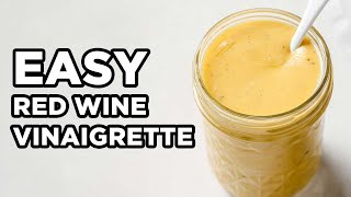 Easy Red Wine Vinaigrette  Vinaigrette Dressing by MOMables [upl. by Ahsan]