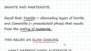 Pearlite Bainite and Martensite  Engineering Materials [upl. by Ethbun472]