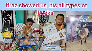 Ifraz showed Us his all types of books and he watched a bull he shocked youtubevideos funny [upl. by Asir998]