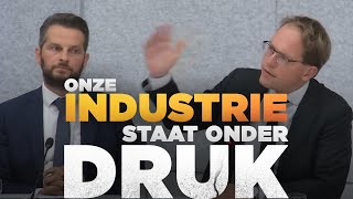 quotOnze industrie staat onder drukquot  Van Houwelingen in debat over de Nederlandse economie  FVD [upl. by Marysa]