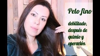 Pelo fino debilitado después de quimio y operación [upl. by Nner]