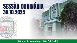 13ª Reunião da 2ª Sessão Ordinária da Câmara Municipal de São Fidélis 2024 [upl. by Levana]