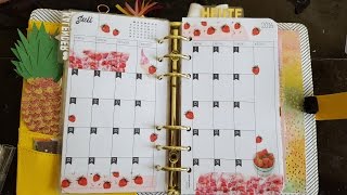 ♡♡FILOFAX Monatsübersicht Juli  July Monthly Overview♡♡ [upl. by Azaria]