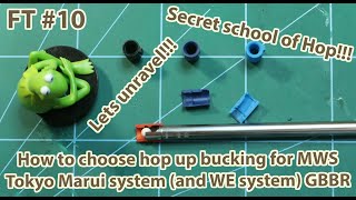 Frog Tips 10  How to choose hop up bucking for MWS Tokyo Marui system and WE system GBBR [upl. by Curran]