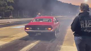 Ford Maverick streetcar on no prep naturalbridgedragstrip [upl. by Bound675]