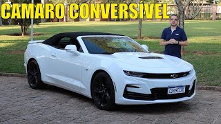 Avaliação Chevrolet Camaro Conversível  Esportivo raiz com motor V8 e tração traseira [upl. by Annayram]