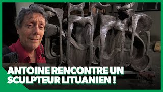 Antoine de Maximy découvre les sculptures d’un artiste lituanien  NOUVEAU J’irai dormir chez vous [upl. by Adilem]