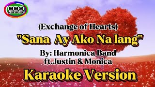 Sana Ay Ako Na LangHarmonica BandftjustineMonicaKaraoke Version [upl. by Dorej]