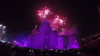 Capodanno 20192020 Lincendio del Castello a Ferrara saluta larrivo del nuovo anno [upl. by Reis213]