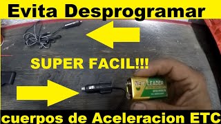 Como Evitar Desprogramacion Cuerpo de Aceleracion Electronico inmobilizador y otros modulos [upl. by Nnayhs]