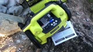 Ryobi P731 ONE 18v Cordless InflaterDeflater Air Pump [upl. by Ahsirtal]