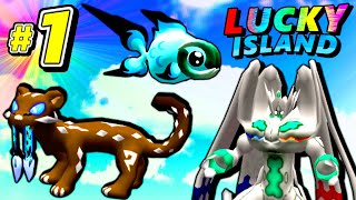 Pixelmon Lucky Block Island Rivals  THE FIRST BATTLE  Episode 1 [upl. by Niarb677]