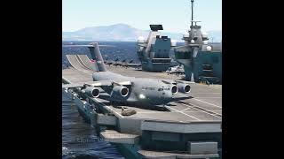 Very Dangerous Take off C17 from Aircraft Carrier [upl. by Gahl638]