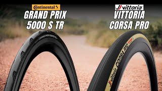 Pneumatici Bici da Corsa Continental Grand Prix 5000 S TR Vs Vittoria Corsa Pro [upl. by Ydniw]