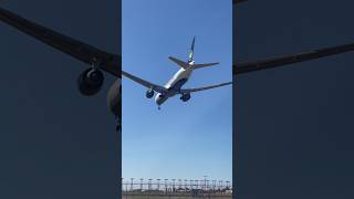 Air Canada 777 Go Canada Go Olympic livery landing at YVR aviation planespotting 777 [upl. by Llewxam]