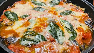 Melanzane veloci in padella con pomodoro e parmigiano ￼ [upl. by Pillow]