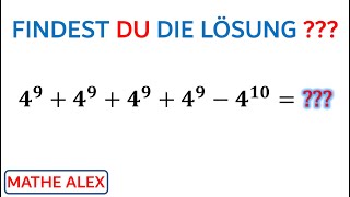 Potenzgesetze  Potenzen vereinfachen  Berechne im Kopf  Kopfrechnen  Mathe Rätsel  Mathe Alex [upl. by Nnaynaffit]