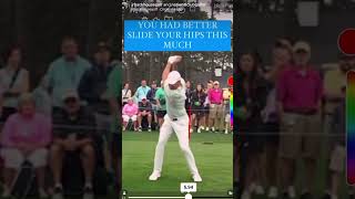 Scottie Scheffler’s swing only works because of his crazy hip slide in the downswing golfswing [upl. by Aldridge46]