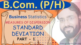 Part  1  Standard Deviation  BComPH  Semester  IV  Delhi University  SOL  By Bhanu Sir [upl. by Farrington]