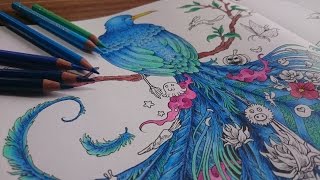 Coloring a Blue Bird  Animorphia  Kerby Rosanes [upl. by Tarr2]