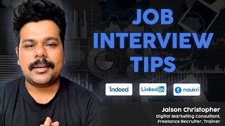 Job Interview Preparation  5 Interview Tips  Interview Training Sessions  Jaison Christopher [upl. by Sunil818]